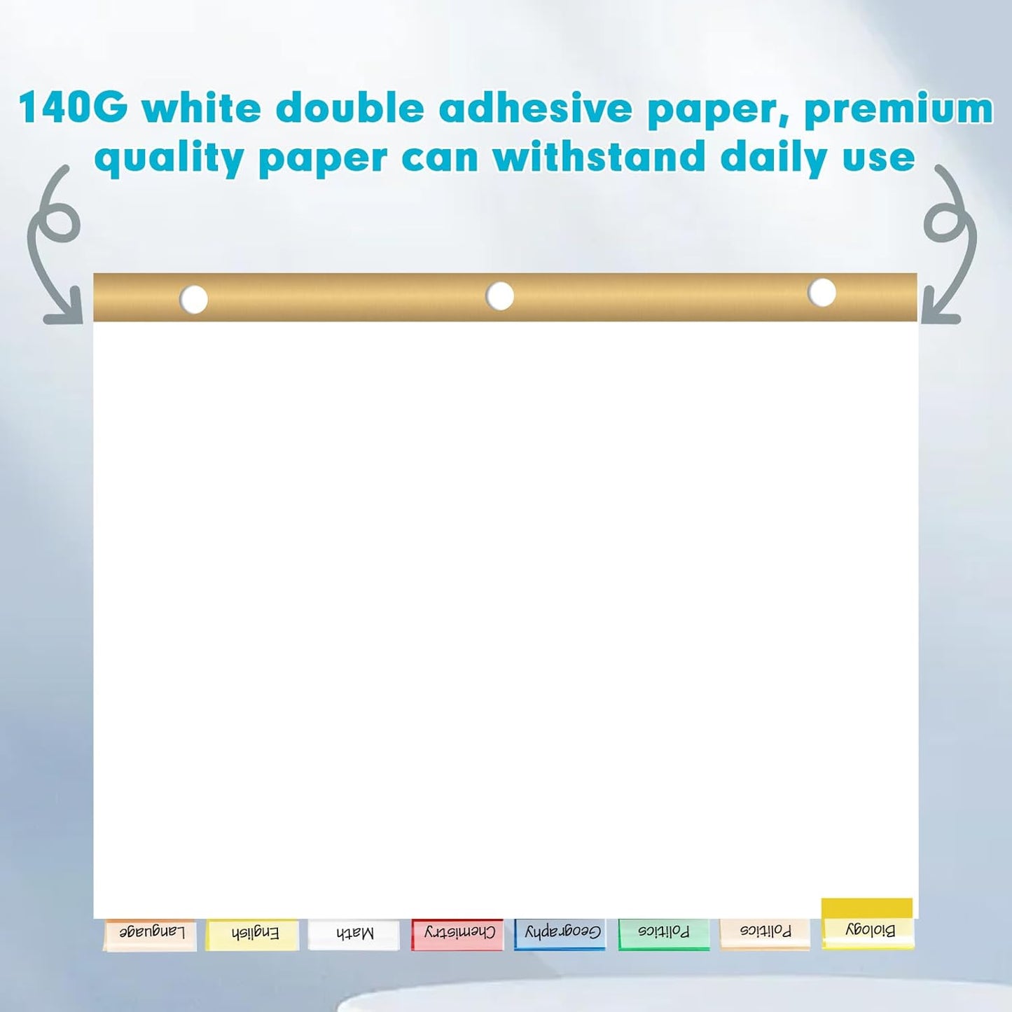 Binder Divider, PANDRI 120 Pack Binder Index White Dividers with 5 Tabs, Letter Size Paper Binder Divider for School Office Home Business