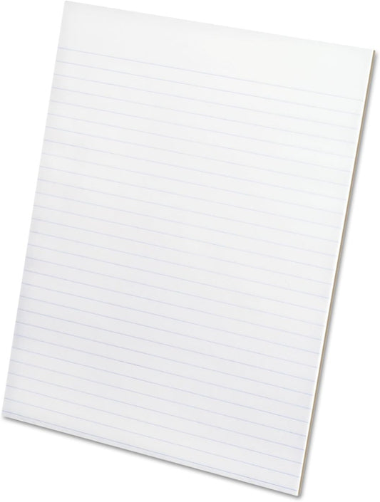 Ampad Evidence Glue Top Writing Pads, 8-1/2 x 11 Pads, Narrow Rule, White, 50 Sheets,12 Pack (21-118)