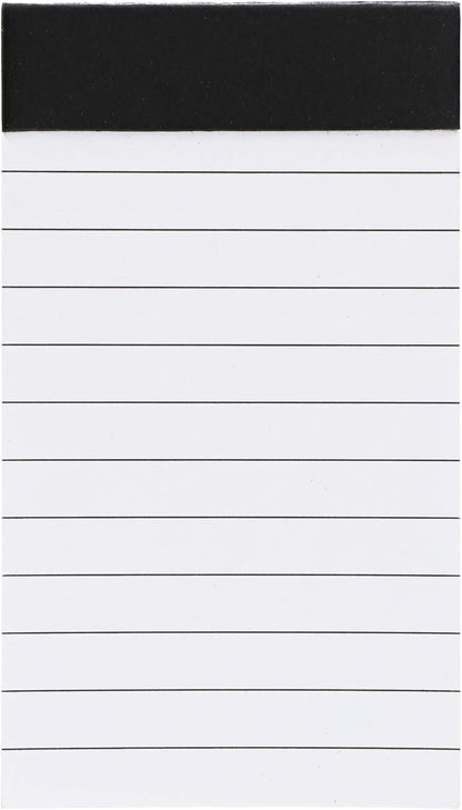 Paper Junkie Mini Paper Pad - 6.1 x 5.9 In, 24-Pack, Grey Board Backing - Lined Paper Pocket Notepad for Shopping Lists & To-Do Tasks