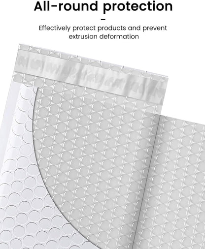 GSSUSA Black Bubble Mailers 4x8 Inches 50 Pack, Usable Size 4X7" Bubble Envelopes for Small Business, Padded Envelope, Shipping Mailers, Packaging Bags, Mailing Envelopes, Shipping Supplies