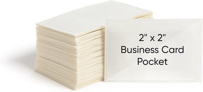 Smead Self-Adhesive Poly Pocket, Document, Clear Pockets, Storage Labels, 100 per Box, 103 Mm W x 76 Mm H, 68123