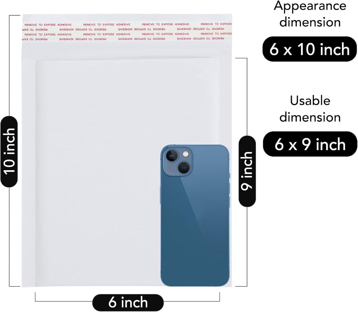 Fuxury Kraft Bubble Mailer 4x8” 50Pack Padded Envelopes Usable Size 4x7" Strong Adhesion Thick Bubble Envelopes Waterproof Cushioned Bubble Mailers Packaging for Small Business #000 Yellow