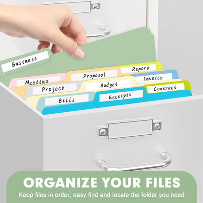 File Folder, RAZCC 150 Pack 1/3 Cut Tab File Folders Letter Size, Manila Folders, Folders with Tab, Great for Organizing and Easy File Storage