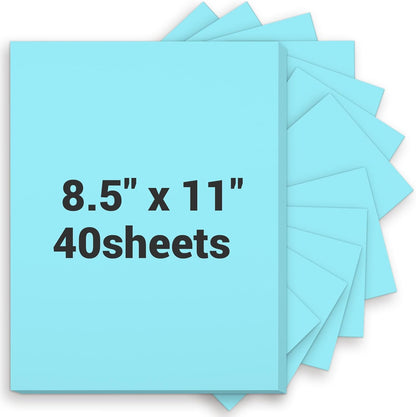 Cardstock 8.5 x 11, Thick Printer Paper 75 lb/200 gsm, 40 Sheets Card Stock White, Heavy Card stock, White CardStock Paper for Invitations, Diy Cards, Business Cards, Menus, Crafts, Drawing etc