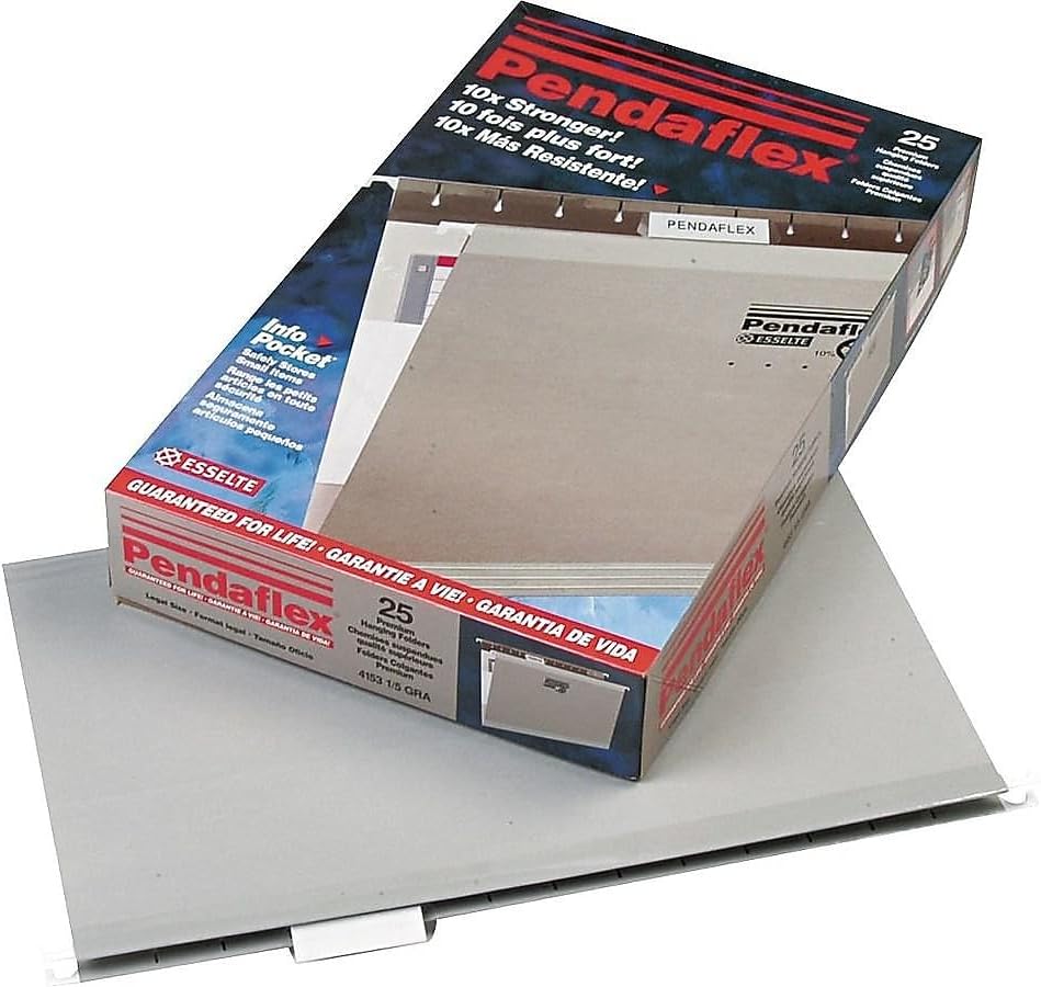 Pendaflex Hanging File Folders, Legal Size, Aqua (PFX415315AQU)