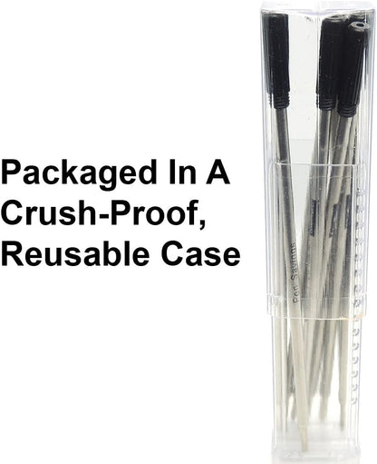 Pen Savings Ballpoint Pen Refills for Cross Pens, Medium Point 1.0mm, Frictionless Flow Smooth Writing, 10 Pack (Purple)