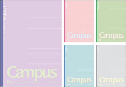 KOKUYO Composition Notebooks, 5 Pack Campus Semi-B5 Comp Book with Dot B 6mm Ruled, 30 Sheets, School Lined Notebook in Shear Stone, Journal Notebook for Women Work Study Note Taking(NO-GS3CWBT-L1X5)