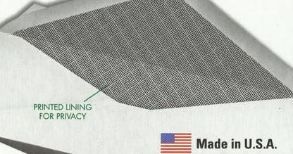Mead #10 Envelopes, Letter Size, 4-1/8" x 9-1/2", Security Printed Lining for Privacy, Gummed Closure, Windowless, White All-Purpose for Home & Office Mail, 40 Count (75214)