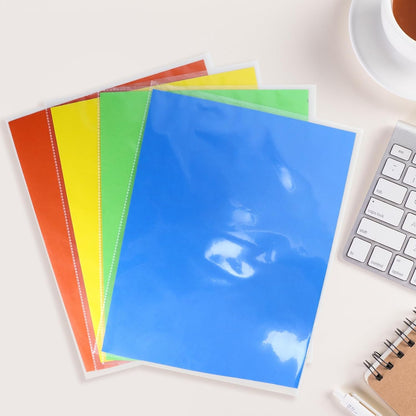 VOKOY 100 Pack No Holes Sheet Protectors,8.5" x 11", Letter Size Heavy Duty Clear View Page Protectors Without Holes,Top Loading Clear Paper Sleeves Document Artwork Protectors