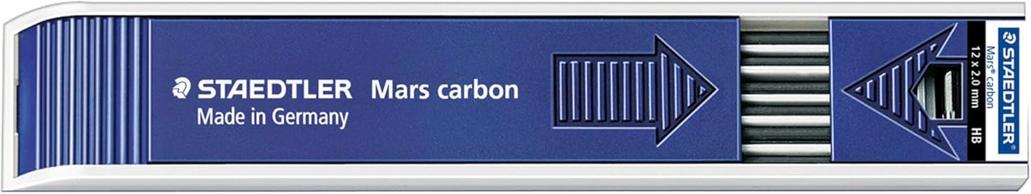 Staedtler Mars Carbon Lead, 2mm, H, 12 Lead (200-H)