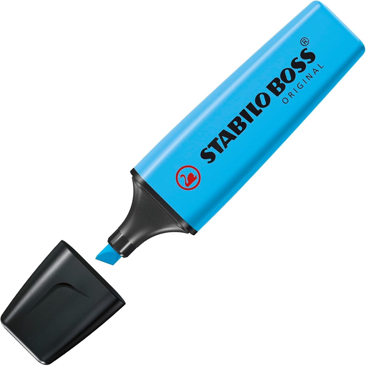 STABILO Highlighter BOSS ORIGINAL - ARTY - Pack of 10 - Cool Colors, Chisel Tip, Anti-Dry Out Technology