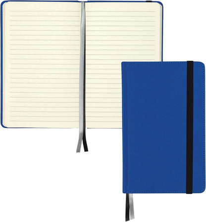 Samsill Large Hardcover Notebook, 240 Lined Notebook Pages, Black, 7.5 x 10 Inch