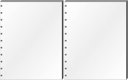Eleven Discs Letter Sheet Protectors for Discbound Notebooks fits Circa, Arc, TUL (Transparent, Set of 25)