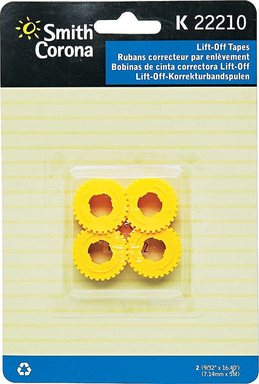 Smith Corona K22210 Lift-Off Correcting Tape Spools, Pack of 2
