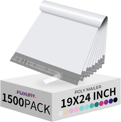 Fuxury Poly Mailers 14.5x19 Inch 50pc Shipping Bags for Small Business Mailing Envelopes for Clothing,Self Seal Shipping Envelopes Waterproof Poly bags Durable Packaging Bags Light Pink