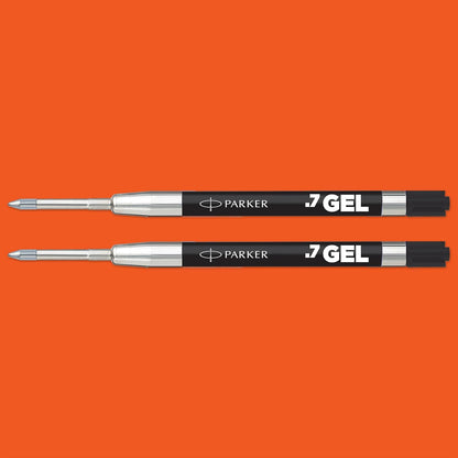 Parker Jotter Originals Gel Pen Refills | Smooth Blue Gel Ink Refills | Medium Tip (0.7mm) | 2 Count