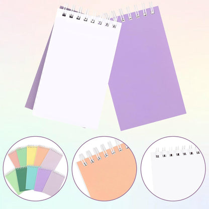 Hooqict 24 Pack Small Pocket Notebook Mini Notebooks Bulk Small Spiral Notepads with 8 Colors, Memo Note Pads for Kids, Work, Office, School, 3.9 x 2.4 Inches