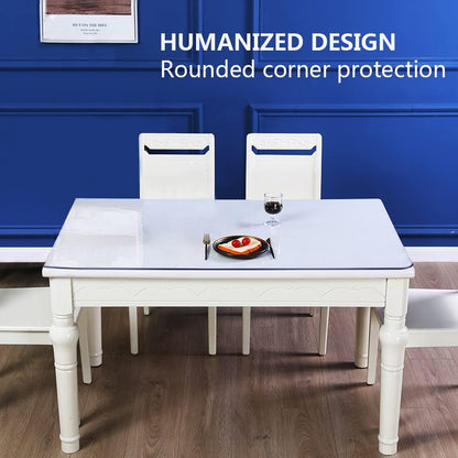 Transparent 14x24 in Small Office Desk Blotter Mat Clear Plastic Table Protector Cover Pad PVC Topper Surface Proection Mat Pad Anti Scratch Table Mat Glass End Table Protector Waterproof Easy Clean - Colors K