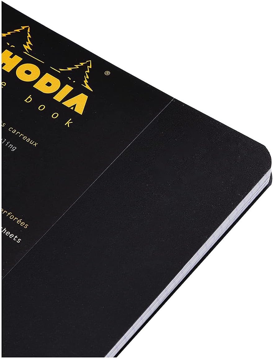 Rhodia 193101C - Spiral Notebook (Full Bound) White Notebook - A4+ - Ruled - 160 Detachable Pages - Clairefontaine Paper 80 g/m - Soft and Resistant Coated Card Cover - Classic