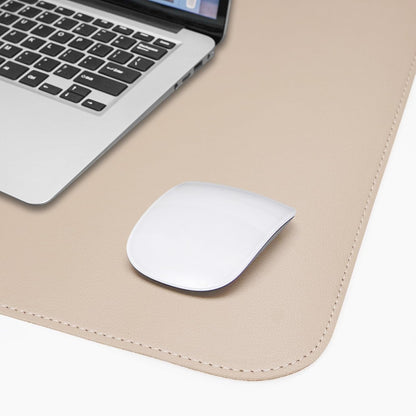 Large Desk Mat 47.2" x 17" Leather Desk Pad Protector with Natural Cork & PU Leather, Non-Slip Office Desk Mat, Large Mouse Pad, Waterproof Desk Blotter pad for Office&Home(Black)
