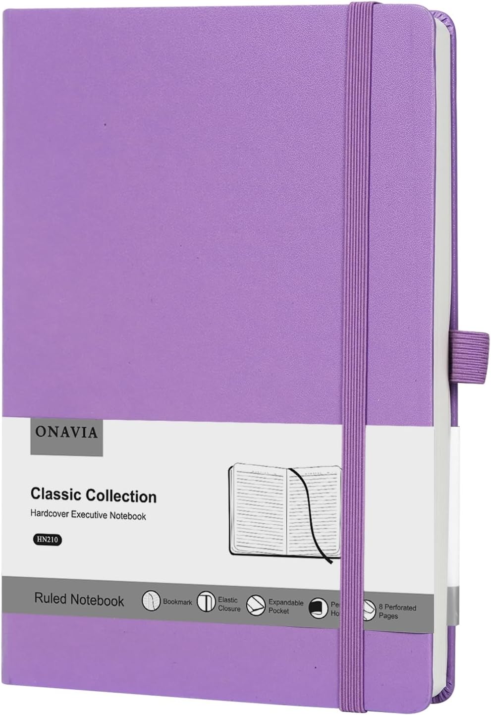 ONAVIA Lined Journal Notebooks for Work, Travel, College, A5 Size 100 GSM Thick Paper, Classic Ruled Journaling Notebook, Hardcover Notepad for Writing 160 Pages, 5.5 x 8.3 inch, Royal Blue