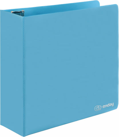 3 Inch Binder 3 Ring Binders Green, Slant D-Ring 3” Clear View Cover with 2 Inside Pockets, Heavy Duty Colored School Supplies Office and Home Binders – By Enday