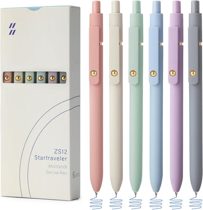 10 Pieces Gel Ink Pen Refills Replaceable Ballpoint Black Ink Pen Refills Extra Fine Point 0.5mm Smooth Writing for Office School Supplies (Black Ink)