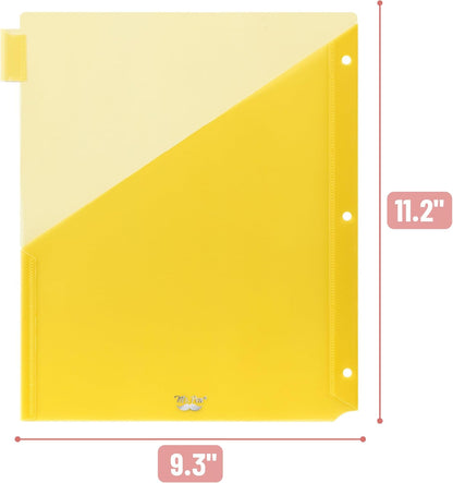 Mr. Pen- Binder Dividers with Pockets and Tabs, 1 Set, 8 Tabs/Set, Colorful, 3 Ring Binder Dividers with Tabs and Pockets on Both Sides