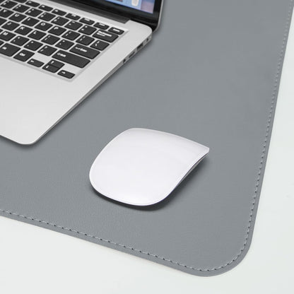Large Desk Mat 47.2" x 17" Leather Desk Pad Protector with Natural Cork & PU Leather, Non-Slip Office Desk Mat, Large Mouse Pad, Waterproof Desk Blotter pad for Office&Home(Black)