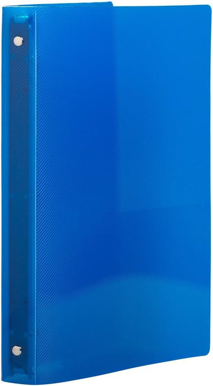 JAM PAPER Plastic 0.75 inch Binder - Clear 3 Ring Binder - Sold Individually