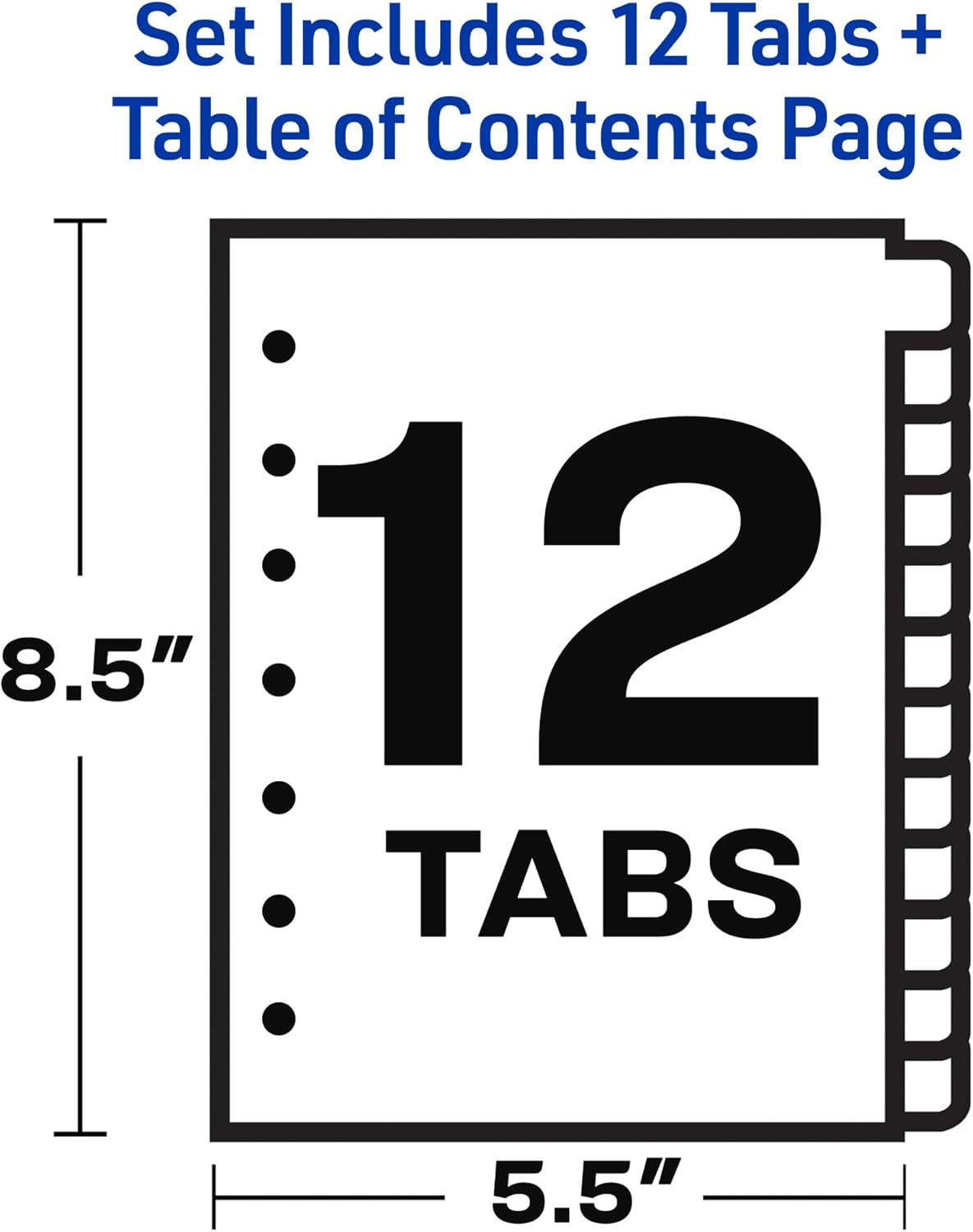Avery A-Z Mini Dividers for 3 Ring Binders, 12 Tabs per Set, 8.5" x 5.5", Pre-Printed Tabs, 4 Binder Divider Sets, Great for Organizing Notes, Projects, Schedules, and More (43131)