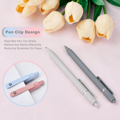 Donse 7 Pcs Gel Pens: 0.5mm Quick Dry Black Ink Fine Point Smooth Writing Pens High-End Series Ballpoint for Journaling Note Taking School Office Supplies Gifts for Women Men Nurse Teacher Students