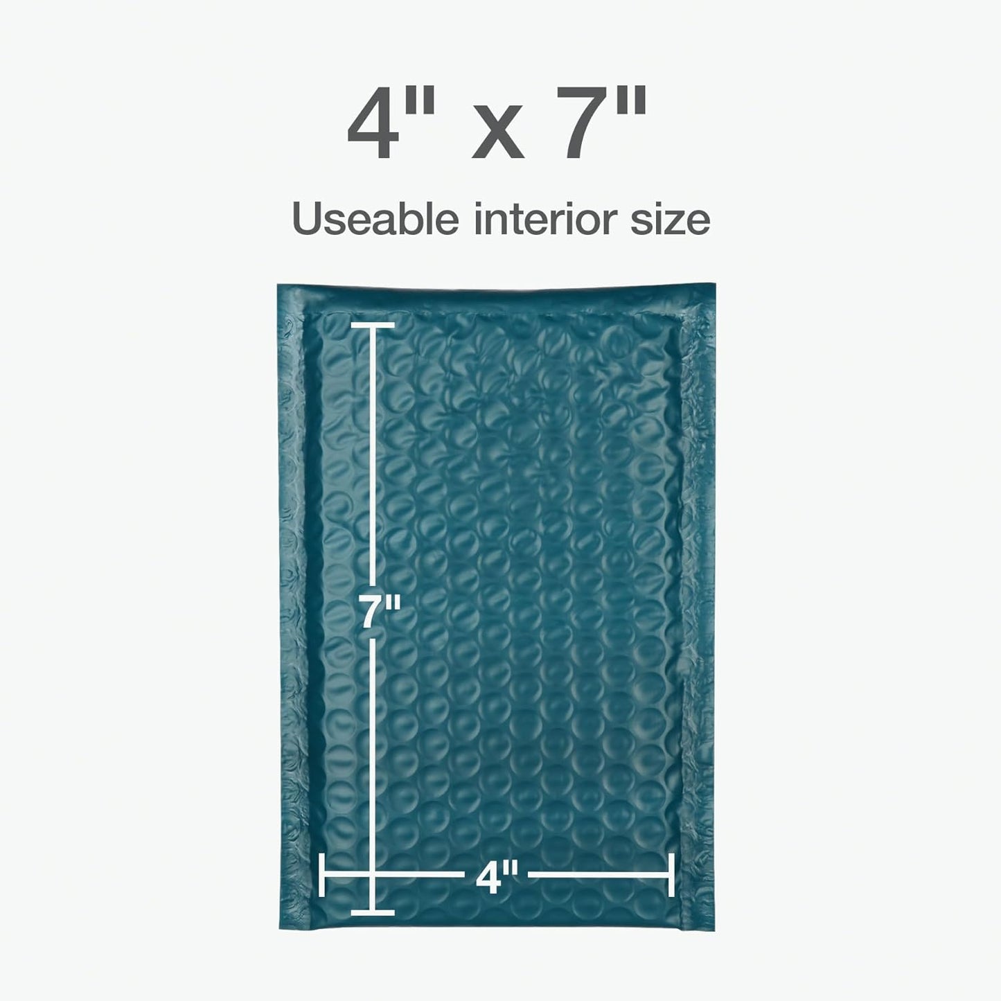 Quality Park Bubble Mailers, 6 x 9 Inch, White Poly Mailers, Padded Envelopes, Shipping Envelopes, Water Resistant, Self Seal, 50 Per Box (QUA85856), Plastic