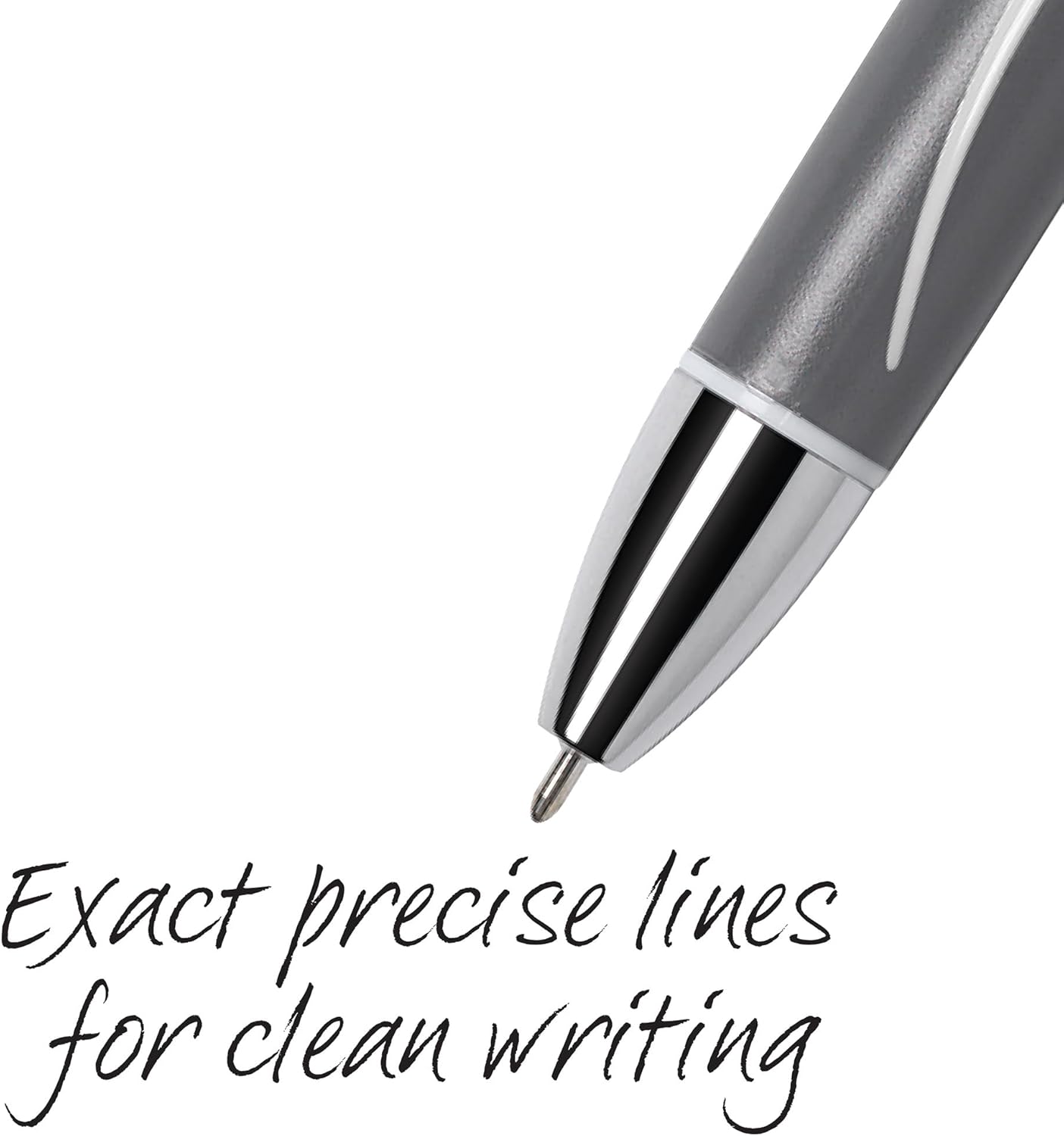 BIC Glide Exact Black Retractable Ballpoint Pens, Fine Point (0.7mm), 12-Count Pack, Ultra Smooth Writing Black Pens