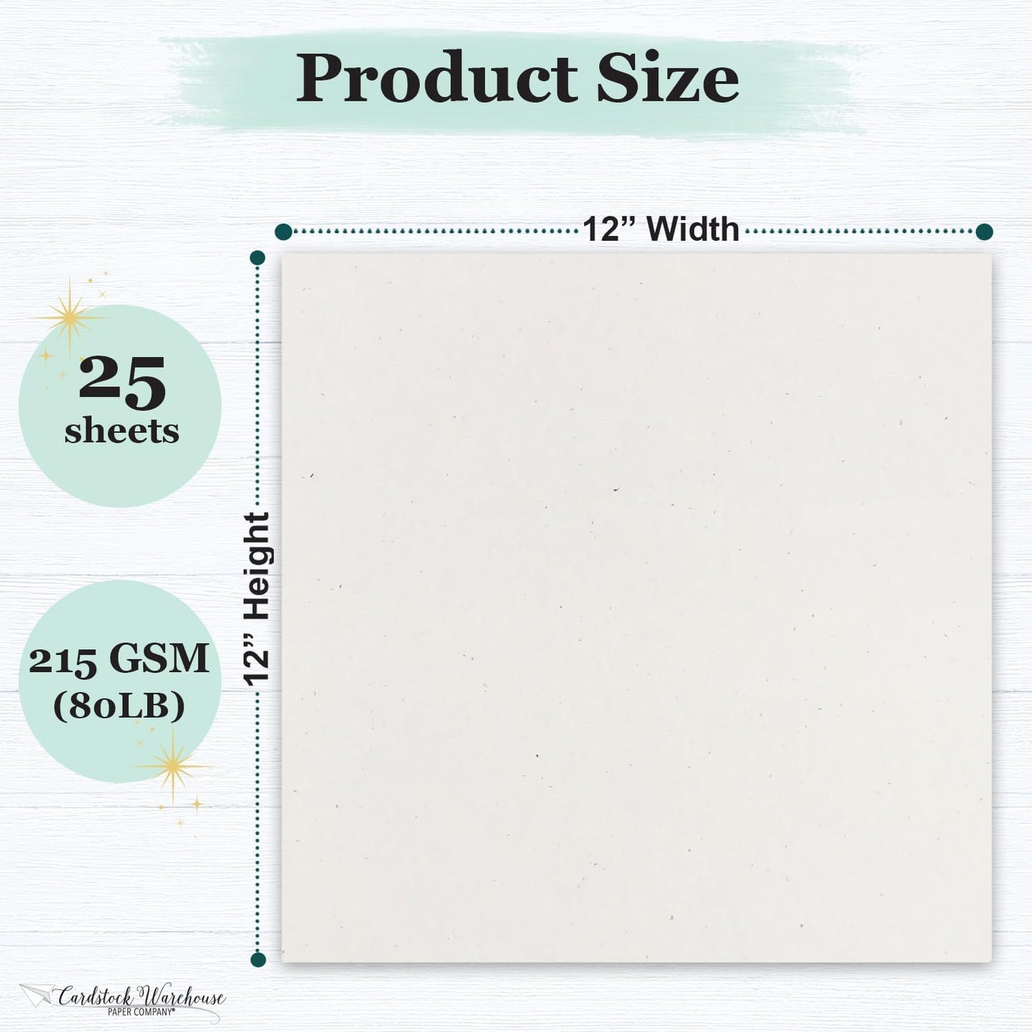 Cardstock Warehouse Speckletone Oatmeal Light Brown Card Stock Paper – 25 Sheets, 8.5 x 11", 80 lb/215 gsm – 100% Recycled, Premium Matte Finish for Cardmaking, Printing, Crafts & DIY Projects