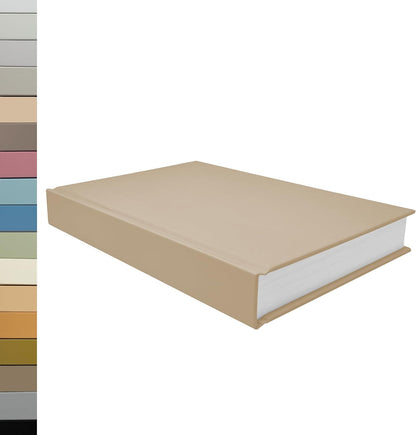 CovoBook™ Blank Hardcover | Premium Sketchbook Journal Guest Book | Photo Prop Home Decor (Black, Size 9)