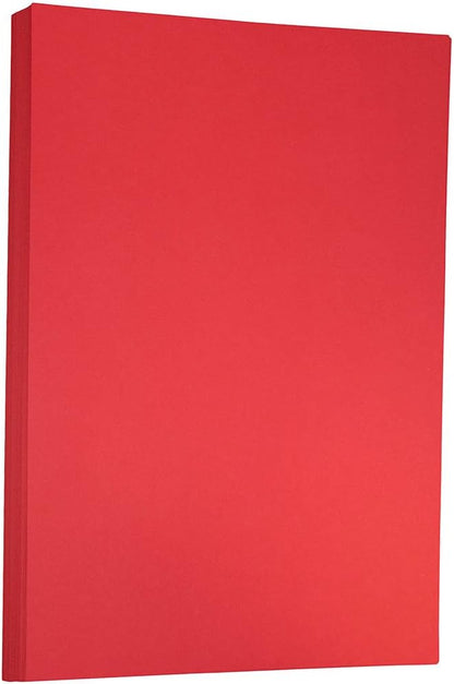 JAM PAPER Ledger Matte 24lb Paper - 90 gsm - 11 x 17 Tabloid - Yellow Recycled - 100 Sheets/Pack