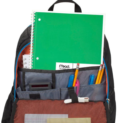 Mead Spiral Notebook, 6 Pack, 1 Subject, Wide Ruled Paper, 7-1/2" x 10-1/2", 70 Sheets per Notebook, Colors Will Vary (930201-ECM25)