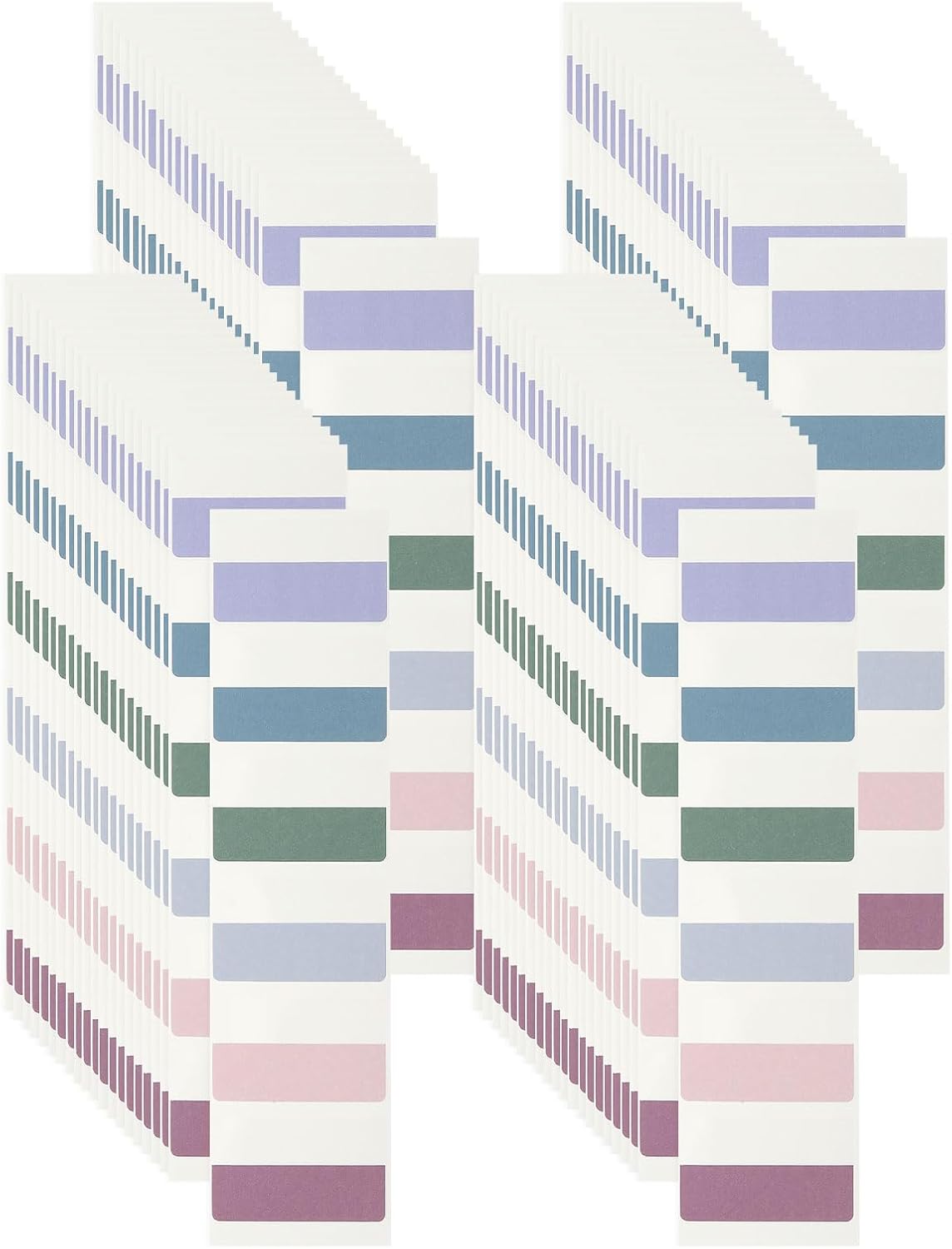 PATIKIL Clear Index Sticky Tabs, 240 Pcs Large Transparent Sticky Notes Bookmarks Planner Stickers Page Tabs for Office Notebooks File Folder Ledger Book, Gradient Purple