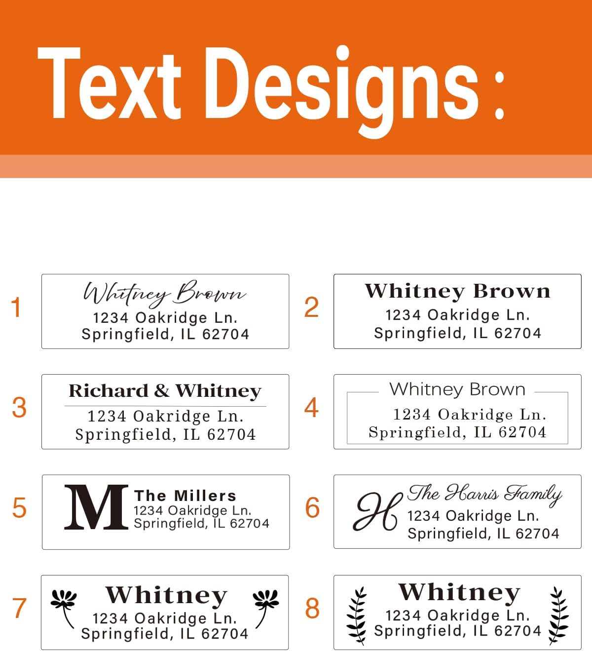 Personalized Return Address Labels on Roll – Custom Name & Address Stickers, Roll of 250, Easy-Peel Self-Adhesive, Glossy White 2.5" x 0.75"