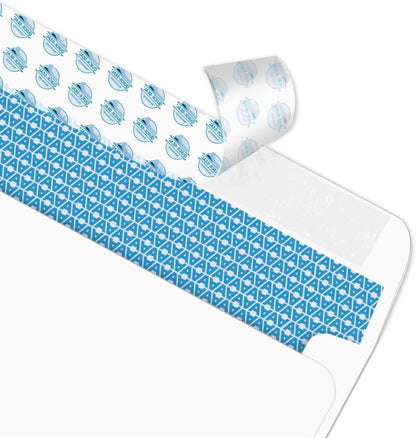 Aimoh #10 Security Self Seal Envelopes – 100 Qty |No Window, EnveGuard, 4⅛ x 9½", White, 24 LB, 100 Count (34100)