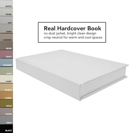 CovoBook™ Blank Hardcover | Premium Sketchbook Journal Guest Book | Photo Prop Home Decor (Black, Size 9)