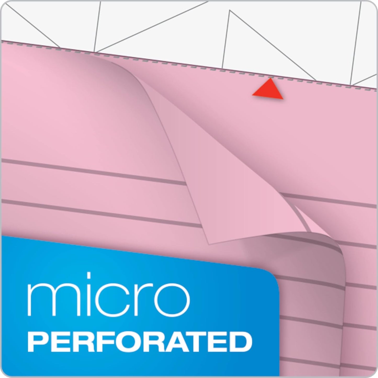 TOPS 5 x 8 Legal Pads, 6 Pack, Prism Brand, 2 Pink/2 Blue/2 Purple, Narrow Ruled, 50 Sheets Per Writing Pad, Made in USA (63016)
