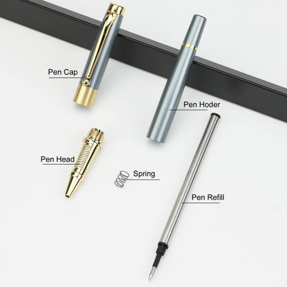 YIVONKA Ballpoint Pen Black Refill,Luxury Ballpoint Line width 0.5mm,Best Ball Pen Gift Set for Men & Women Professional Executive,Office,Nice BallPens Classy Gift Box (Black)