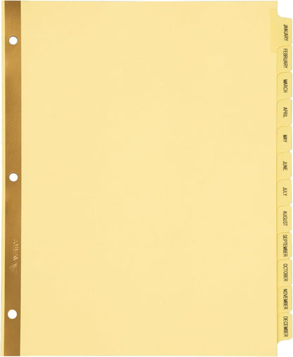 Avery Preprinted Dividers with JAN-DEC Tabs, 1 Set (11307)