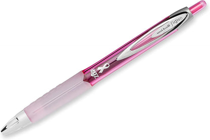 uni-ball 207 Retractable Gel Pens Medium Point, 0.7mm, Black, 12 Pack