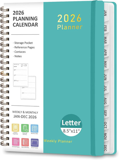 Planner 2026-2027, Weekly and Monthly Academic Year Calendar Planner, July 2026 - June 2027, Daily Agenda Book for Office School Supplies, A5(6.3'' x 8.5'')