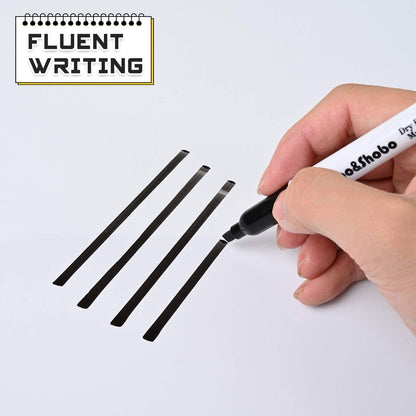 Dabo&Shobo Dry Erase Markers 24 Pack, Low Odor Black Whiteboard Markers, Chisel Tip, Perfect for Writing on Whiteboard Mirrors Glass In School, Office&Home…
