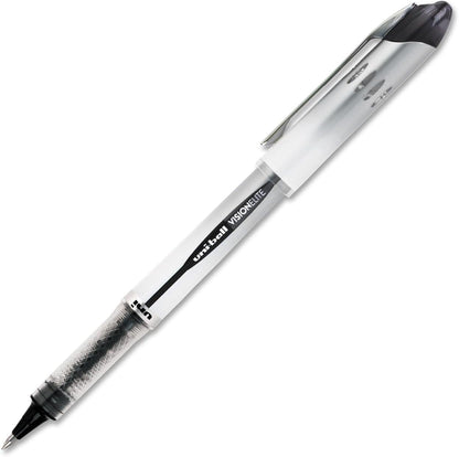 uni-ball Vision Elite Rollerball Pens Bold Point, 0.8mm, Black, 12 Pack