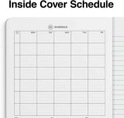 STAPLES Composition Notebook, 9.75” x 7.5”, Wide Ruled, 100 Sheets, Green Cover